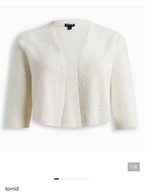 torrid Eyelash Shrug Sweater Pristine